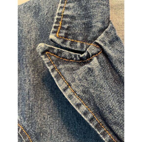 Caribbean Joe Vintage Denim Jean Jacket Blazer Size Medium - Picture 7 of 10